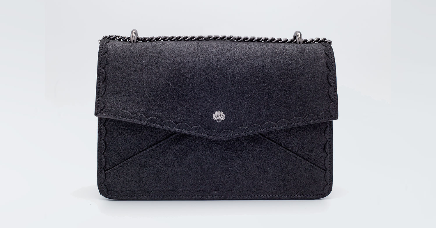 Borsa fatta a mano Collezione Priscilla - Delphina Burrò - BLACK PEARL