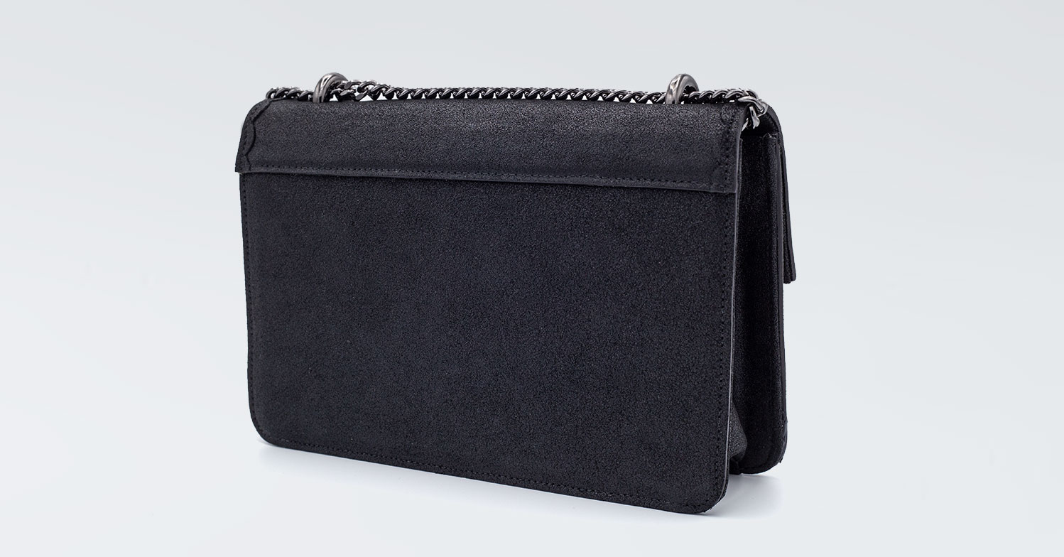 Borsa fatta a mano Collezione Priscilla - Delphina Burrò - BLACK PEARL