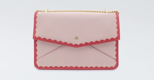 Borsa fatta a mano Collezione Priscilla - Delphina Burrò - PINK SHELL
