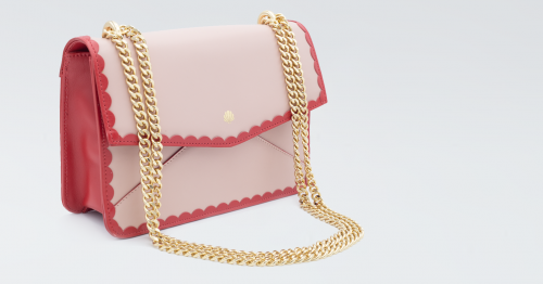 Borsa fatta a mano Collezione Priscilla - Delphina Burrò - PINK SHELL
